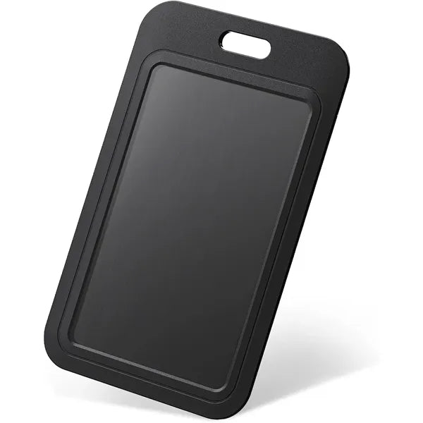 Sliding ID Badge Holder Hard Vertical Plastic Card Case