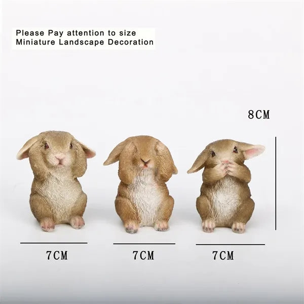 3-piece Easter Bunny Decorations