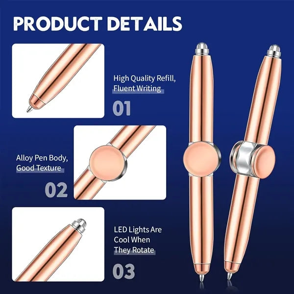 Fidget Spinning Pen with LED Light