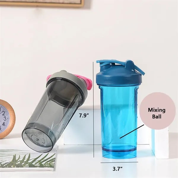 17OZ PP Shaker Bottle for Protein Mixes w/ Mixing Ball