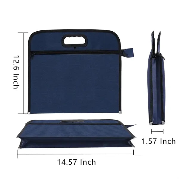Document Bag Briefcase with Zipper