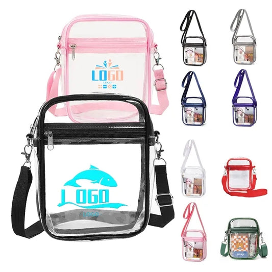 Transparent PVC Crossbody Bag