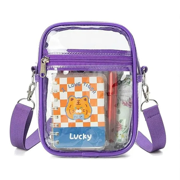 Transparent PVC Crossbody Bag