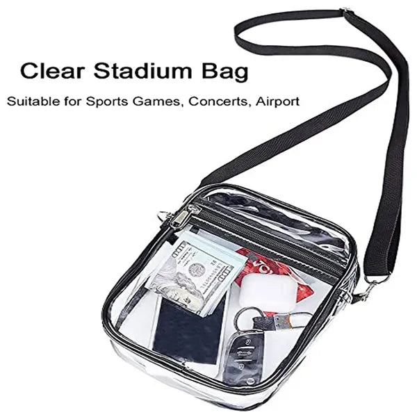 Transparent PVC Crossbody Bag