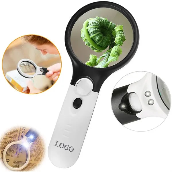 Hand-held Magnifier With 3LED