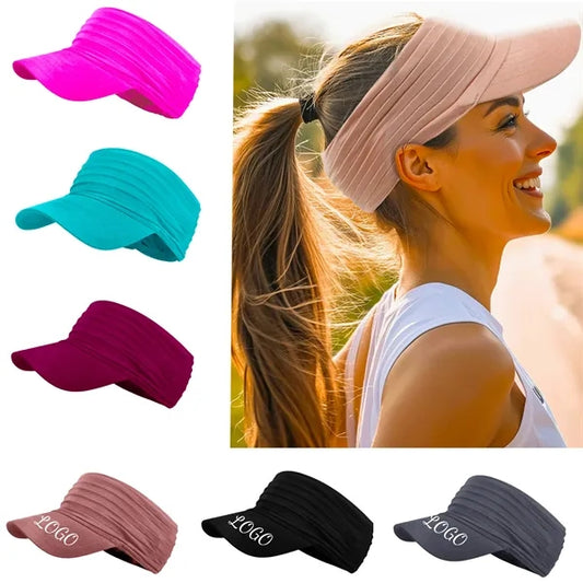 Unisex Wide Brim Open Top Sun Visor Hats