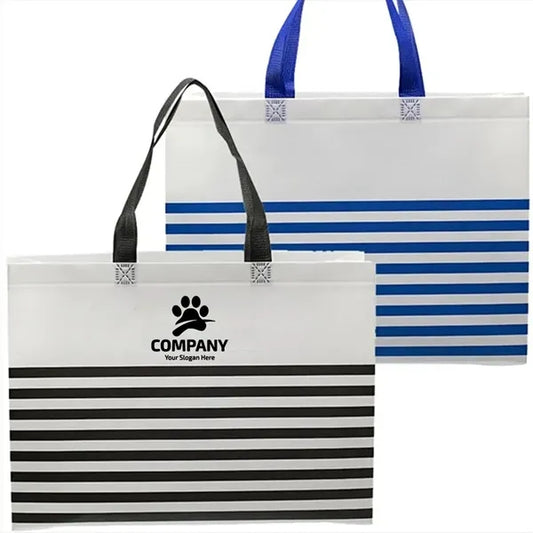 Non Woven Striped Tote Bag