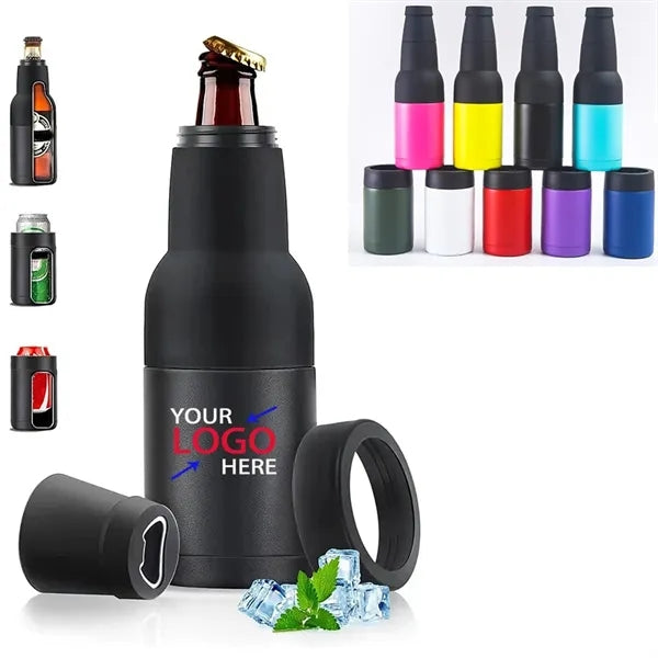 3 in 1 Beer Bottle Insulator Can Cooler 12oz 14oz 16oz