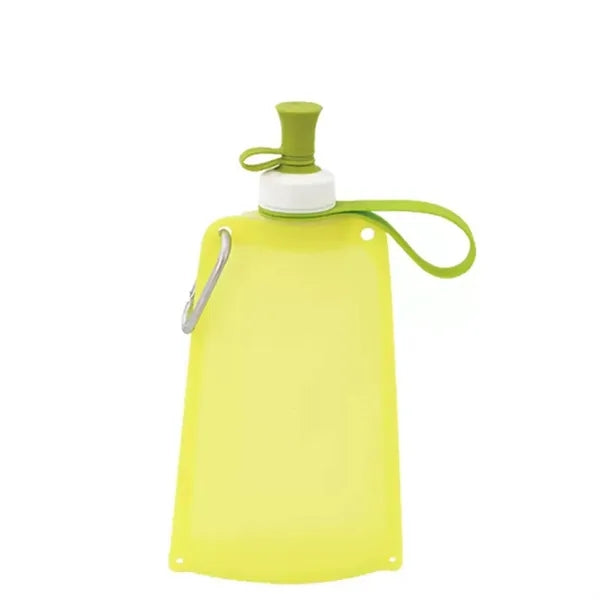 18oz. Collapsible Silicone Water Bottle Portable Lightweight