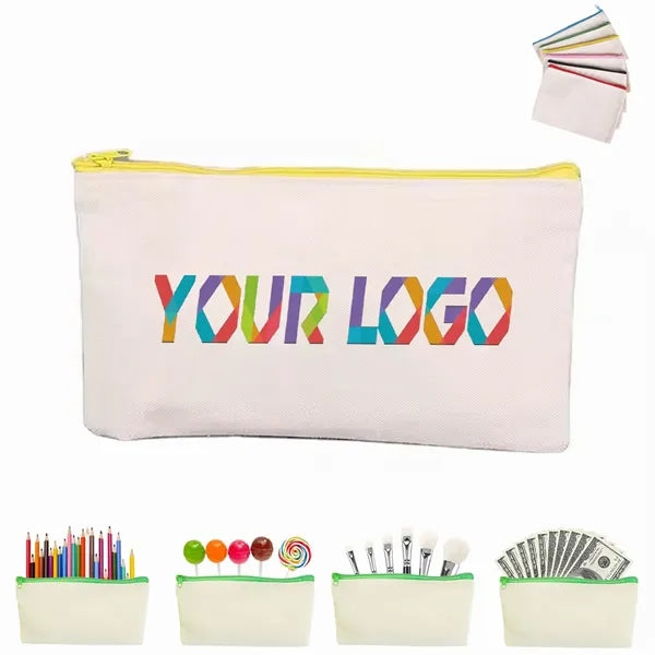 Canvas Zipper Pencil Pouch