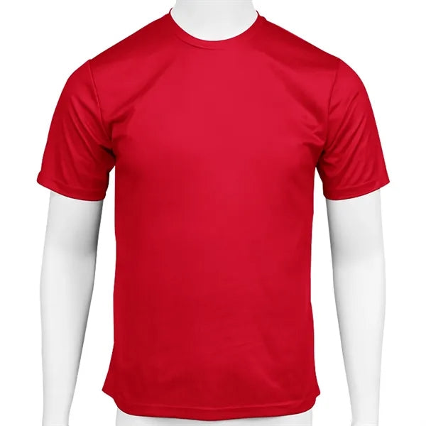 Unisex Polyester Neck Round Short Sleeve T-Shirt