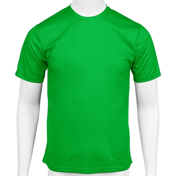Unisex Polyester Neck Round Short Sleeve T-Shirt