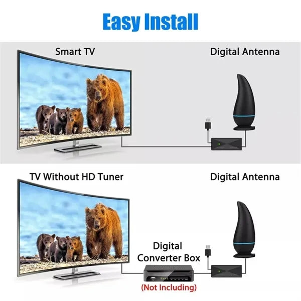 4K HDTV Indoor Antenna with 10ft Cable