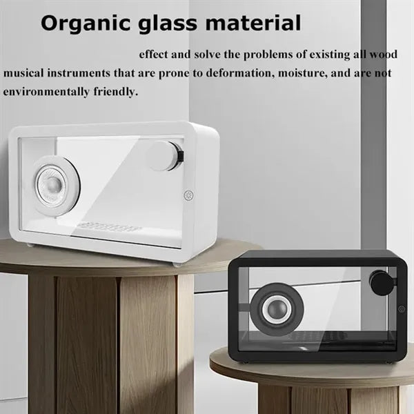 Deep Bass Transparent Bluetooth Speaker with LED Light