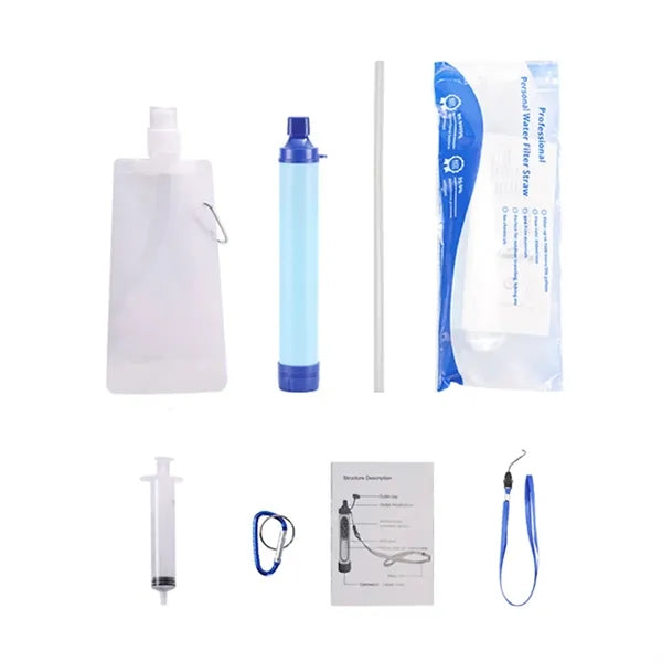 Portable Emergency Outdoor Water Filter Straw
