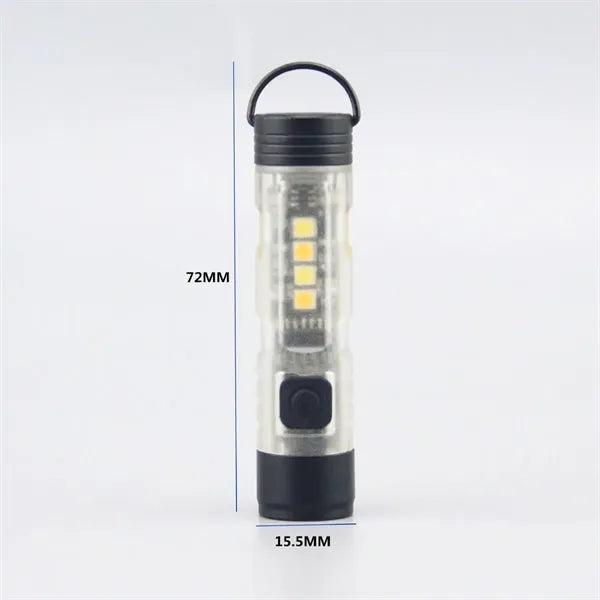 Rechargeable Mini LED Clip-On Flashlight Pocket Torch