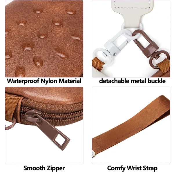 Multi-Functional Women Wristlet PU Mini Wallet Cards Coins