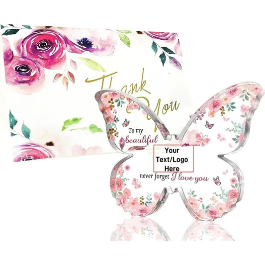 Butterfly-Shaped Acrylic Plaque Keepsake