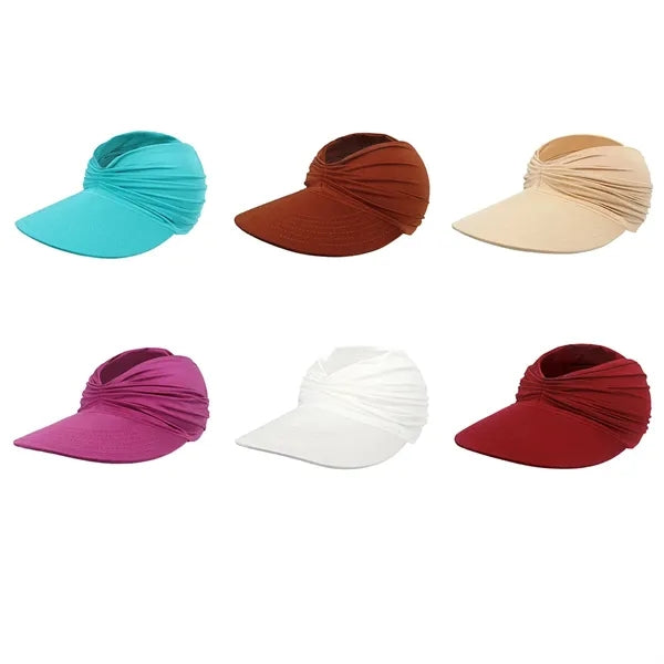 Stylish Protection Beach Sun Visor Hat with Open Top