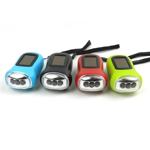Multi-Functional Solar Hand Crank LED Flashlight Emergency
