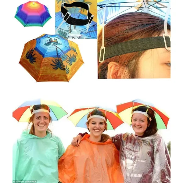 12inch Safty head band umbrella hat