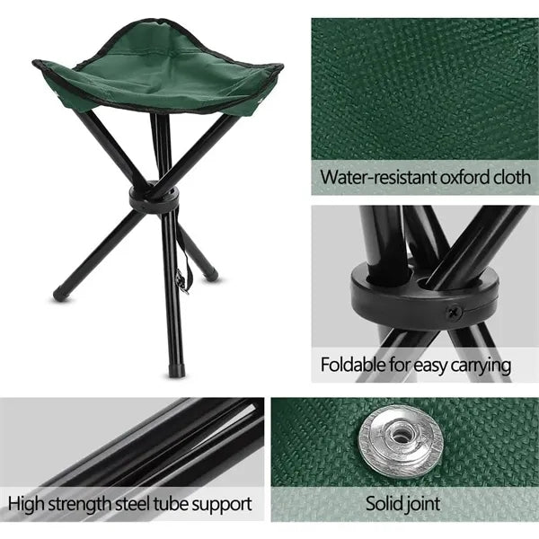 Max Weight 300 lbs Portable Folding Chair Fishing Outdoor
