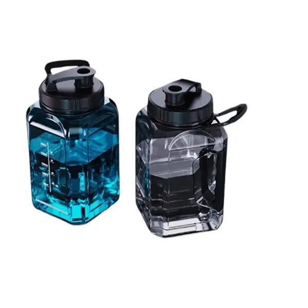 81.16 Oz Large Capacity Square Plastic Bottle With Handle
