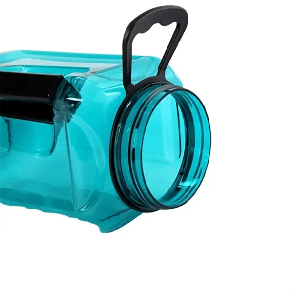 81.16 Oz Large Capacity Square Plastic Bottle With Handle