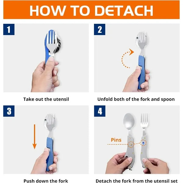 4-in-1 Camping Utensils