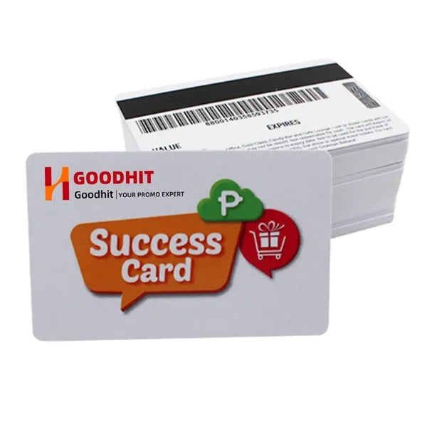 Plastic Card with Magnetic Stripe and Barcodes
