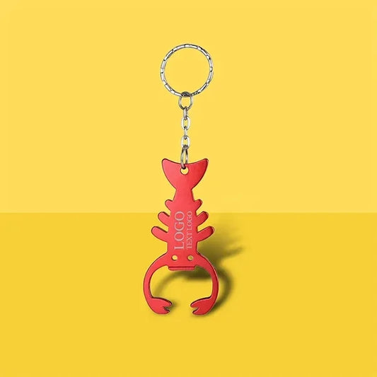 Lobster-Shaped Keychain Bottle Opener