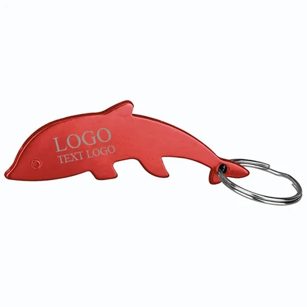Aluminum Dolphin-Shaped Bottle Opener Key Holder