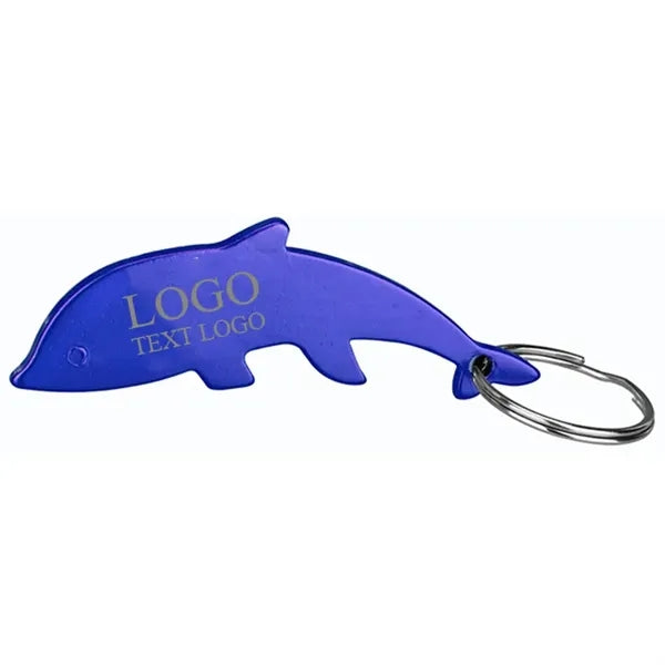 Aluminum Dolphin-Shaped Bottle Opener Key Holder