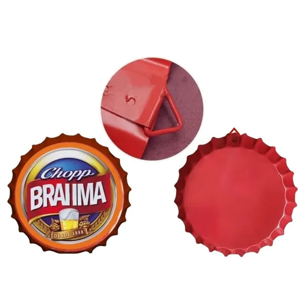 Decorative Metal Beer Bottle Cap Tin Signs Wall Art