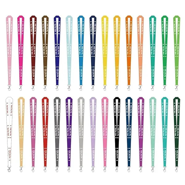 0.79" Custom Full-Color Badge Lanyards with Clip