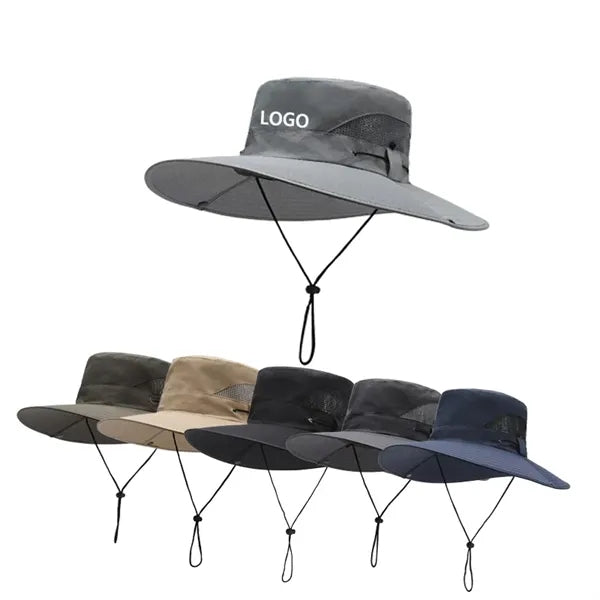 Unisex UV Protection Wide Brim Sun Hat for Hiking