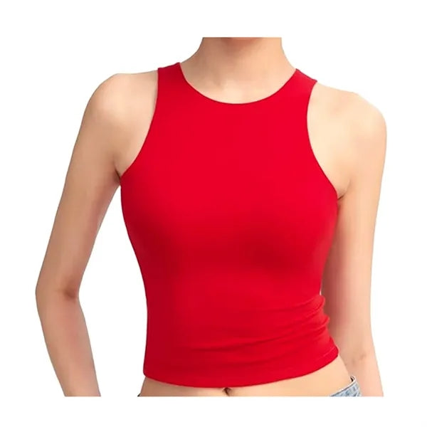 Women's Sleeveless Slim Fit Summer Vest Top