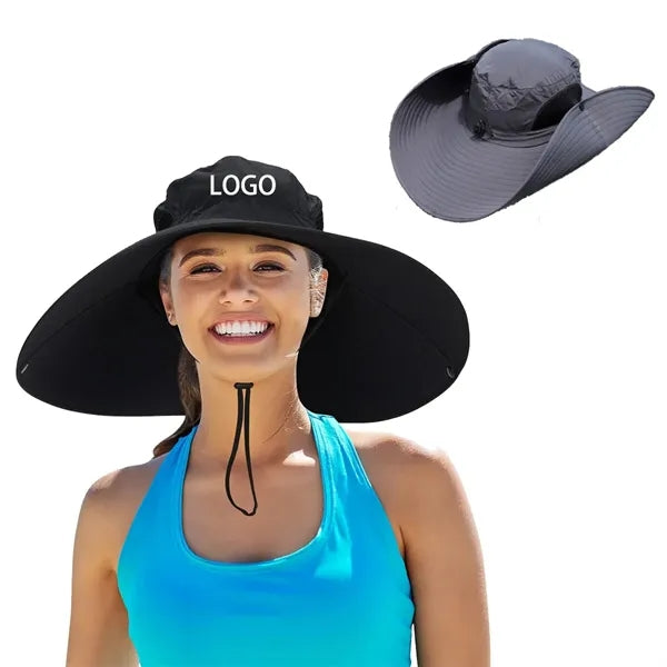 6" Wide Brim Water Repellent Ventilated Sun Hat