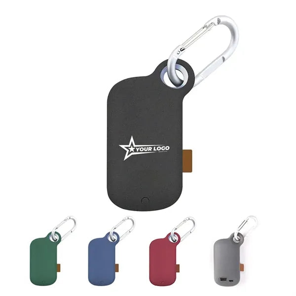 5000mAh Compact Portable Charger Power Bank with Carabiner