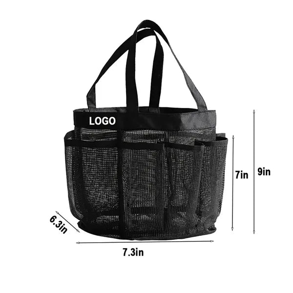 Quick Dry Hanging Shower Bag with 9 Pockets