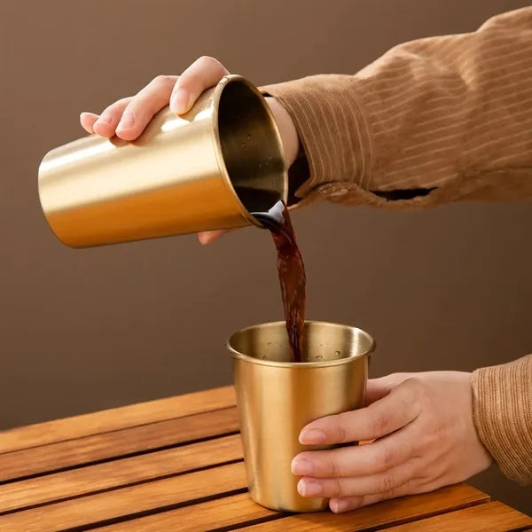 12oz Stainless Steel Pint Cup Metal Drinking Glasses