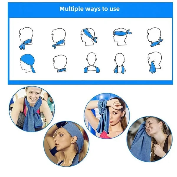 Bulk Cooling Hoodie Towels Quick Dry UV Neck Wrap
