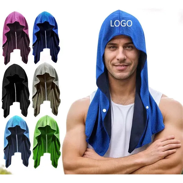 Bulk Cooling Hoodie Towels Quick Dry UV Neck Wrap
