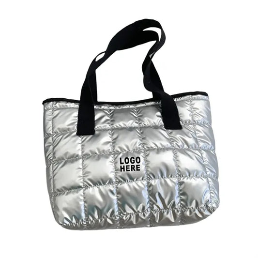 Cotton Tote Bag Pleated Cloud Shopping Handbag