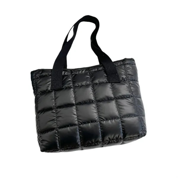 Cotton Tote Bag Pleated Cloud Shopping Handbag