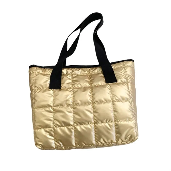 Cotton Tote Bag Pleated Cloud Shopping Handbag