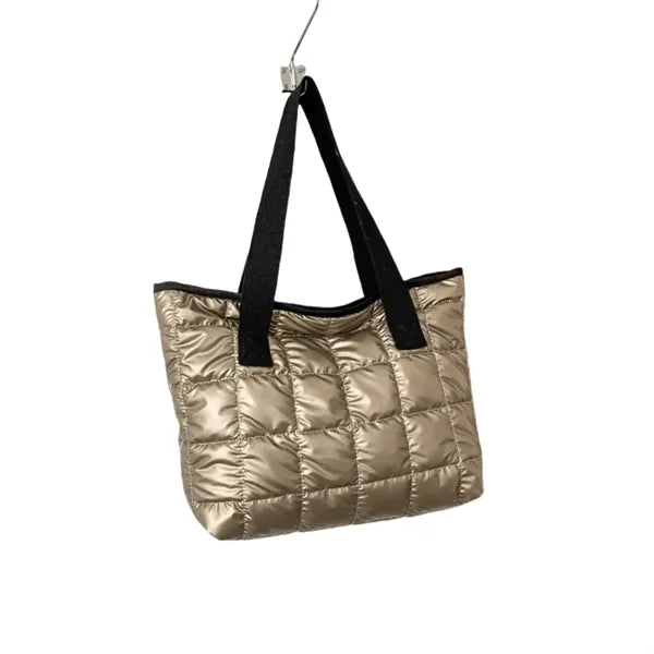 Cotton Tote Bag Pleated Cloud Shopping Handbag