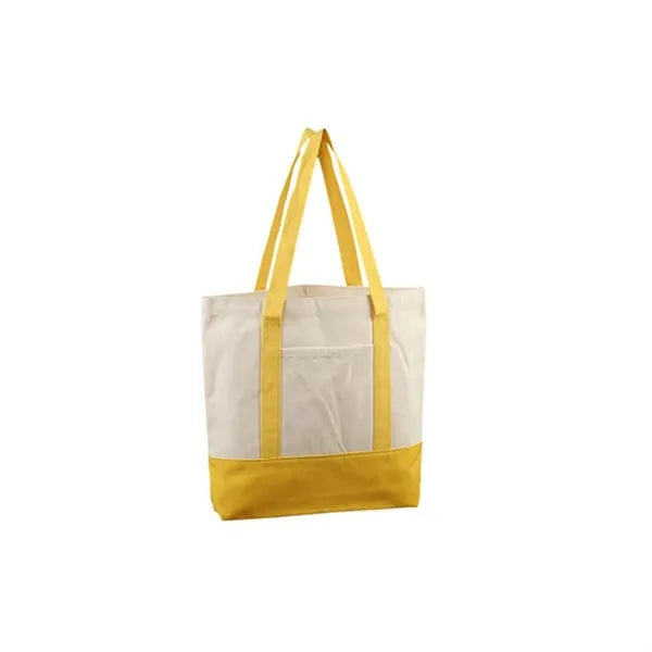 10 Oz Two-Tone Canvas Tote Bag