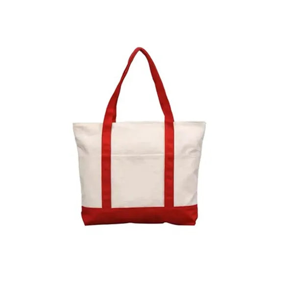 10 Oz Two-Tone Canvas Tote Bag