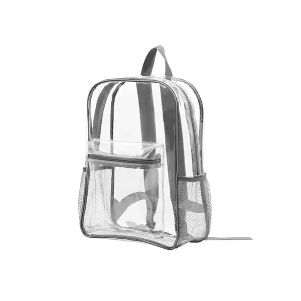 PVC Transparent Backpack With Adjustable Dual-shoulder Bag